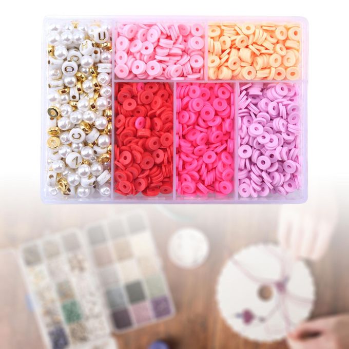 Generic Soft Polymer Clay Beads Spacer Letter Bead DIY Bracelet