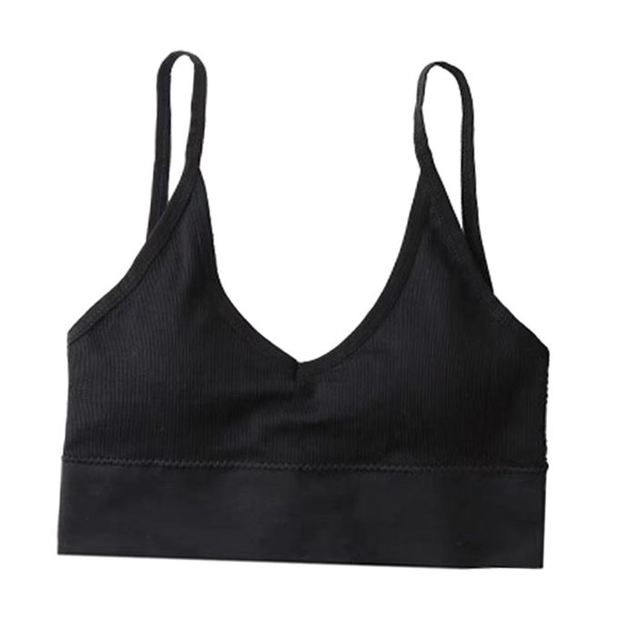 unilarinna Women's padded bralettes, sports bras for pack, V-neck bandana  bra for women, girls, top vest, Primark Shop Online, black, M :  : Fashion