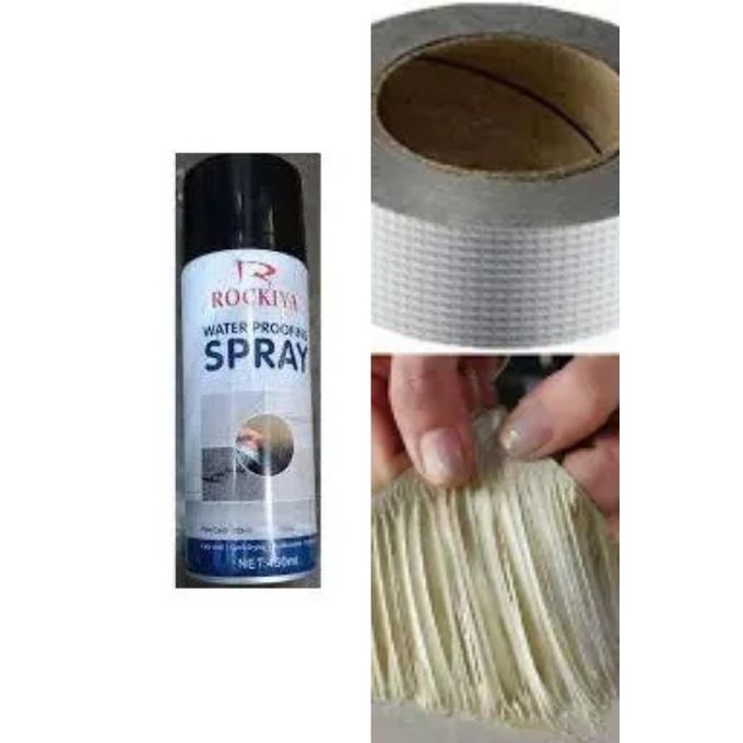 Roof Leak Repair Spray Sealant - 450ml + Leak Tape Sealant