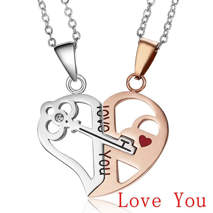 Pendant Necklace Double Color 