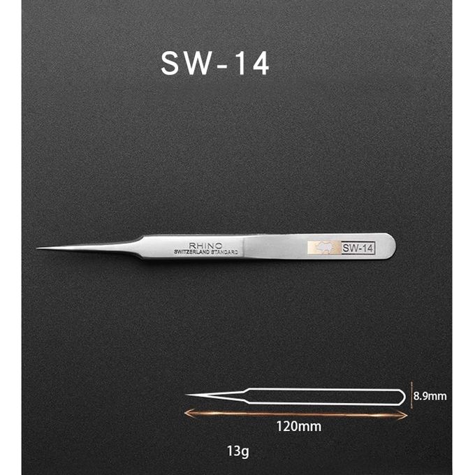 product_image_name-Generic-Precision Stainless Steel Tweezers Set For Electronic Cell-1