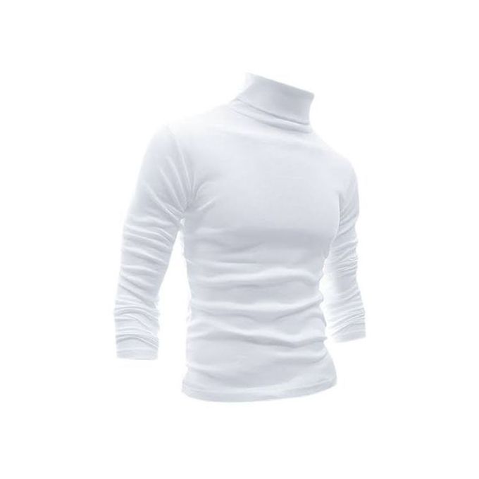 Fashion Quality Mens White Turtle Neck