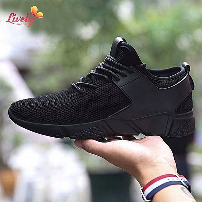 Fashion Men's Flexible Casual Sports Sneakers - Black | Jumia Nigeria