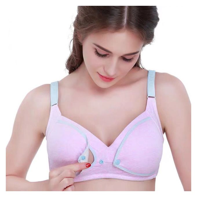 Breastfeeding Bra Natural Color Large Size Nursing Quality Cotton Mother