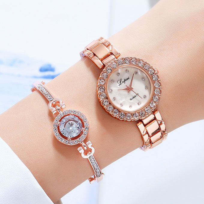 Lupai rose 2024 gold watch