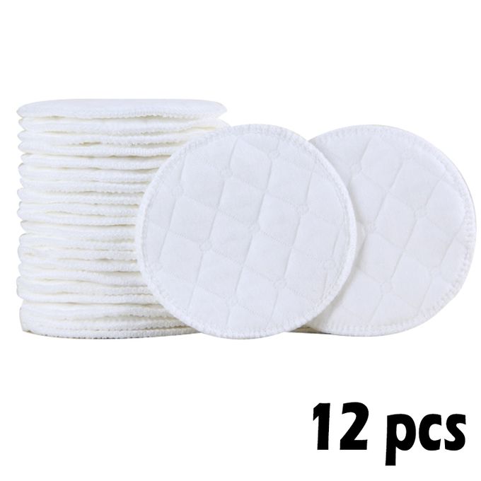 12Pcs(6 pairs) 3 layers cotton Reusable Breast Pads Nursing