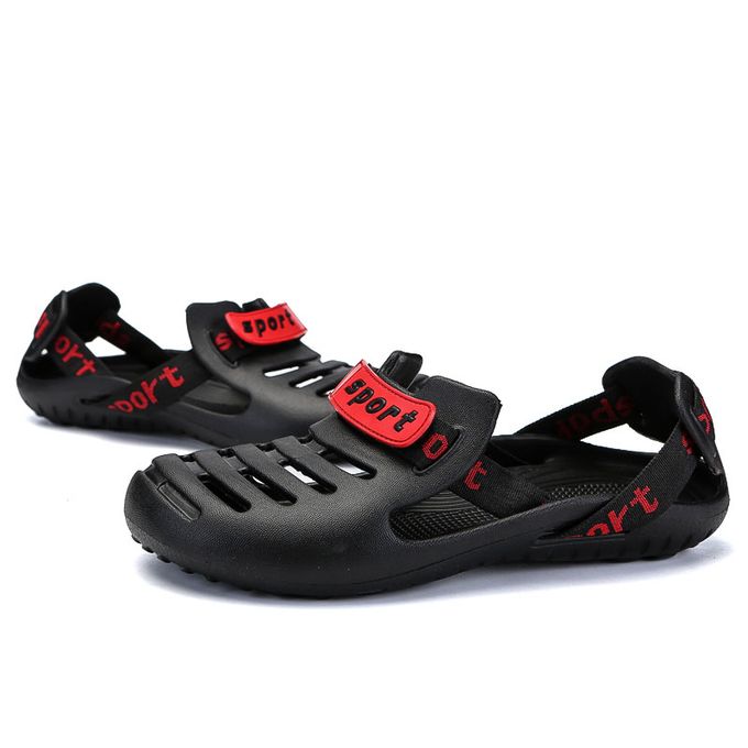 Fashion Sport Sandals For Male Lightweight Beach Shoes Black Jumia