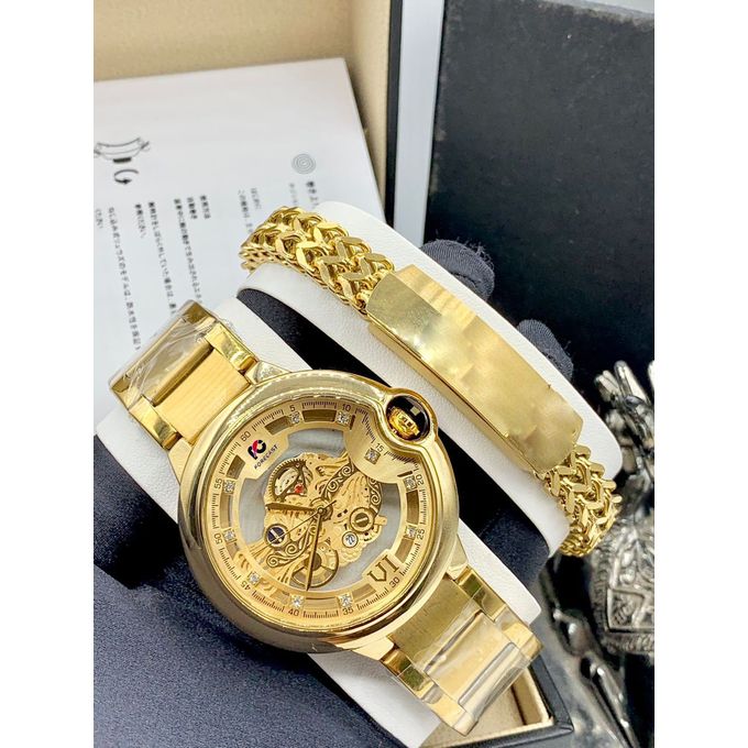 Fashion Quality Authentic Sophisticated Gold Chain Steel Designer