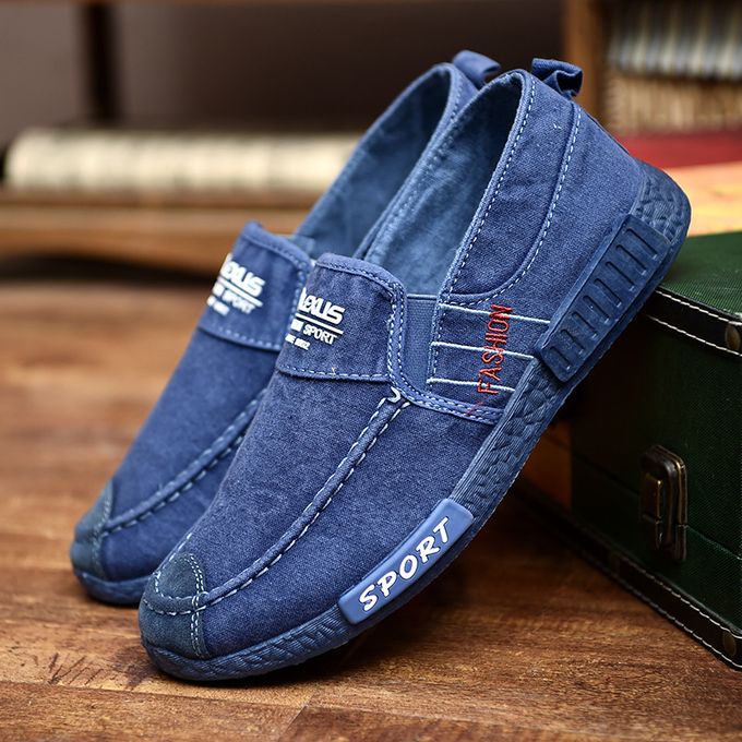 men's flat canvas shoes