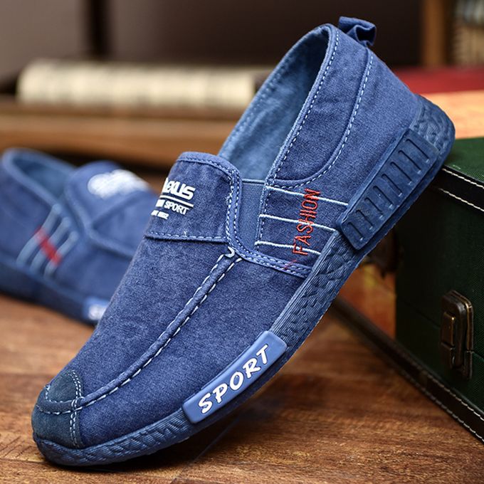 men's flat canvas shoes