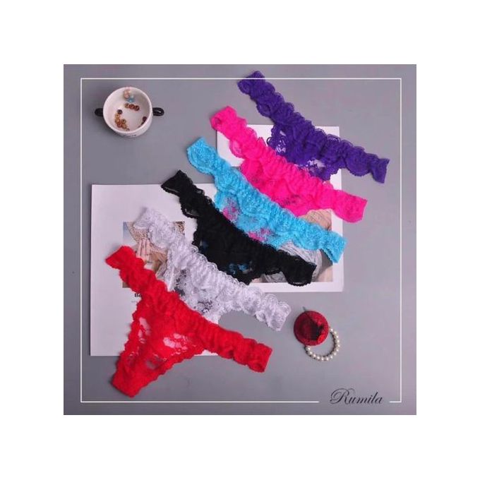 Fashion G-string Thong Ladies Underwear Pants(cotton Lace) 6pcs