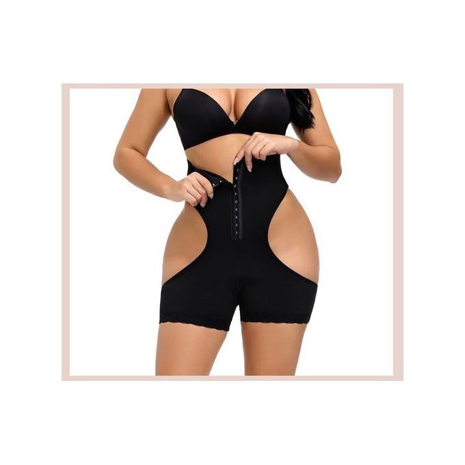 Fashion High Waist Lifting Body Shaper Shapewear Lifter Shaper One-piece  Body Shaping Pants Breathable Breasted Belly Pants