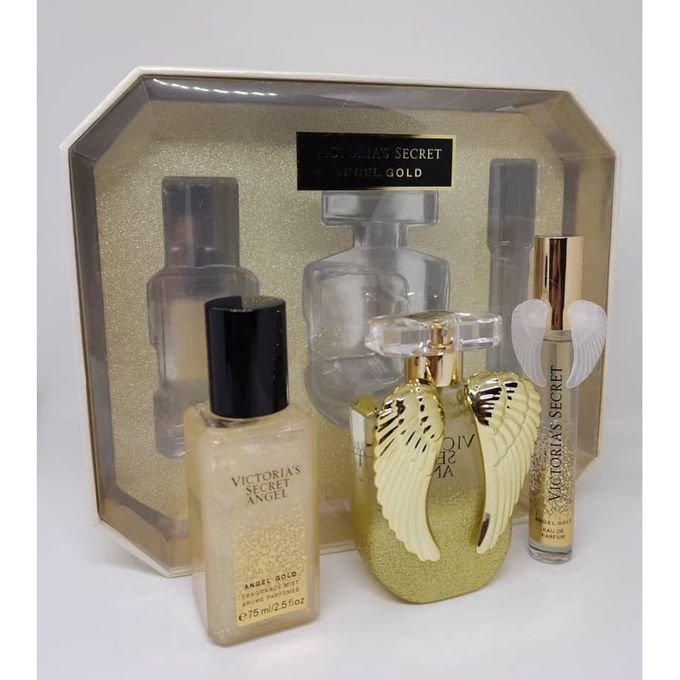 Victoria's Secret 3 PCS GIFT SET VICTORIA'S SECRET ANGEL PERFUME LUXE FINE  FRAGRANCE