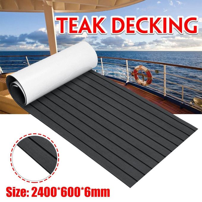 600*2400*6mm Eva Foam Decking Sheet Mat Faux Teak Yacht Ocean