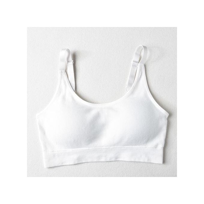 Fashion 1PC Korean Style Comfortable And Simple Stretch Vest Lady Thin  Strap Sports Bra