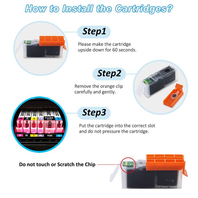  Replacement High Yield Ink Cartridge Compatible for Canon  CLI-581XXL Ink Cartridges Compatible for Canon Pixma TR7550 TR8550 TS6150  TS6151 Printers Combo Pack : Office Products