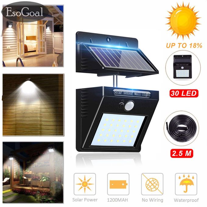 Generic 30 Led Solar Powered Wall Light, Solar Powered Outdoor Wall Lights