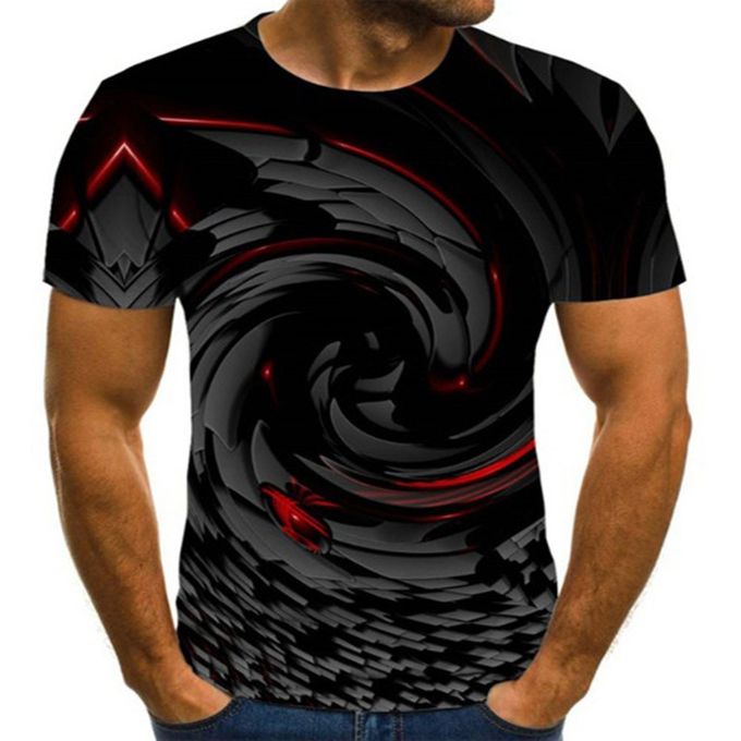 product_image_name-Fashion-Mens Graphic T Shirt Fashion 3 Digital Tees Casual Geometric Print Visual Hypnosis Irregular Pattern Tops-28-1