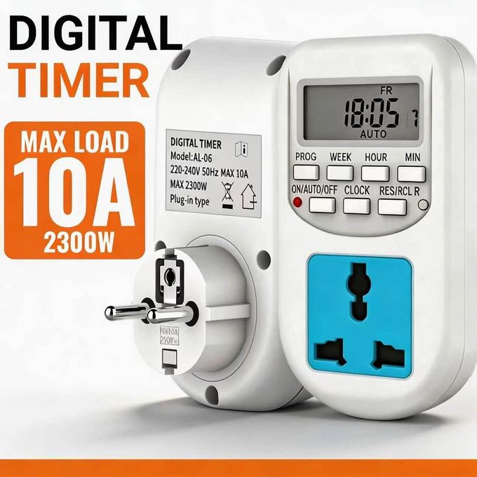 MingDe era European-style timer socket switch power