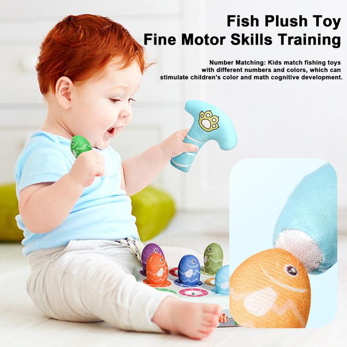 Generic Kids Fishing Game Number Matching Fishing Toy Set for Toddlers