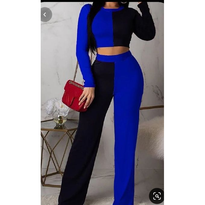 Fashion Ladies Palazzo Crop Top And Trouser Long Sleeves  Jumia Nigeria