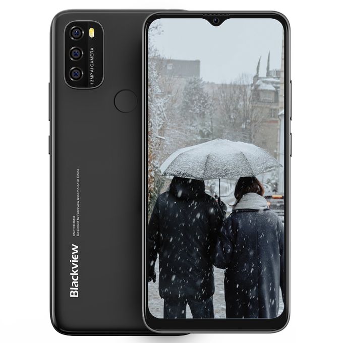 product_image_name-Blackview-A70Pro Smartphone 32+4GB 13MP+5MP Camera 6.517' Inch Fingerprint Unlock Android 11-Black-1