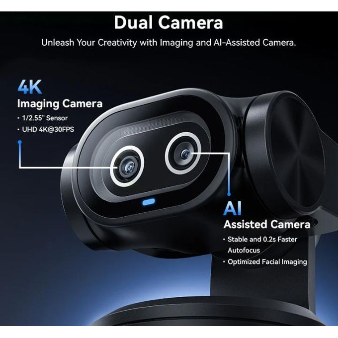 EMEET Pixy Dual-camera PTZ 4K UHD AI Powered Auto Tracking
