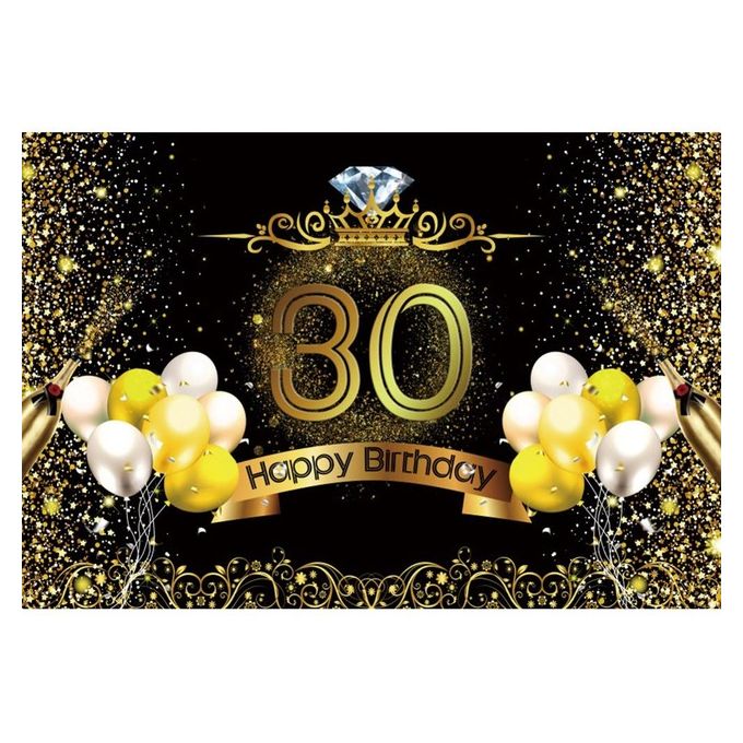 Generic Birthday Background Decor Happy 30th 40th 50th Birthday Party Decor  Adult 30 40 50 Years | Jumia Nigeria