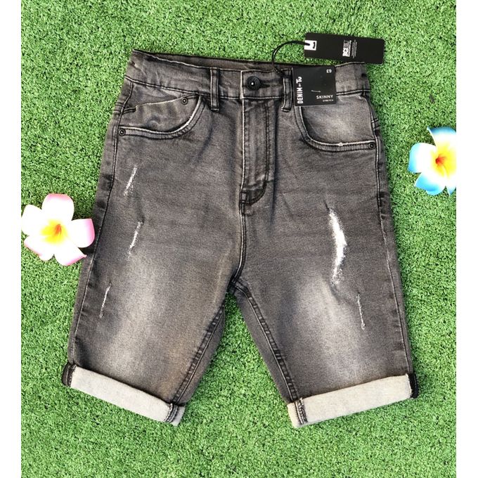 TU Black Washed Denim Boy Shorts 