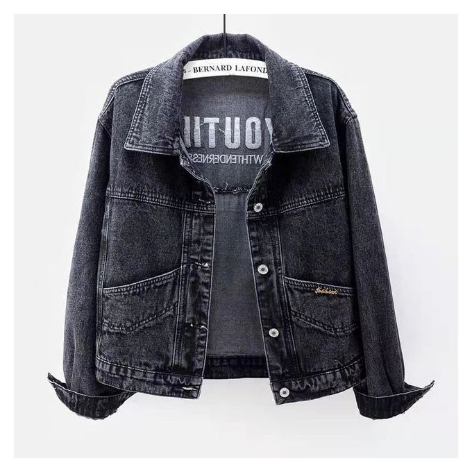 Womens Casual Ladies Denim Jacket Jeans Stretch Fitted Outerwear Buttons  Coat - Walmart.com