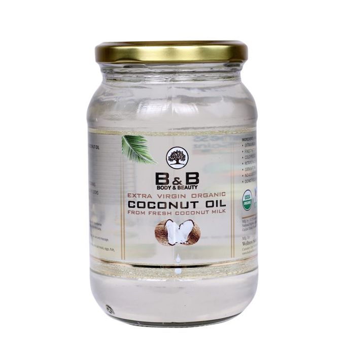 product_image_name-B&B Body Beauty-Extra Virgin Organic Coconut Oil (Cold Press) - 444gm-1