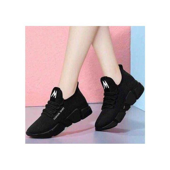 black fashion sneakers womens