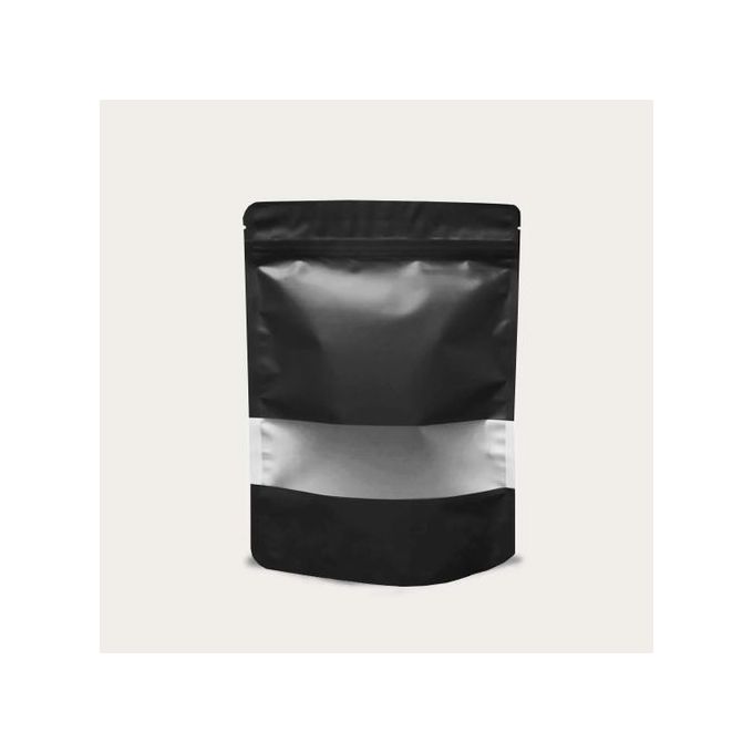 Generic 50 Pieces Black Ziplock Pouch With Rectangular