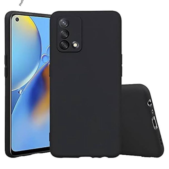 EASSGU Custodia Morbida In Silicone TPU Per OPPO A74 4G | Cover Antiurto Azzurra