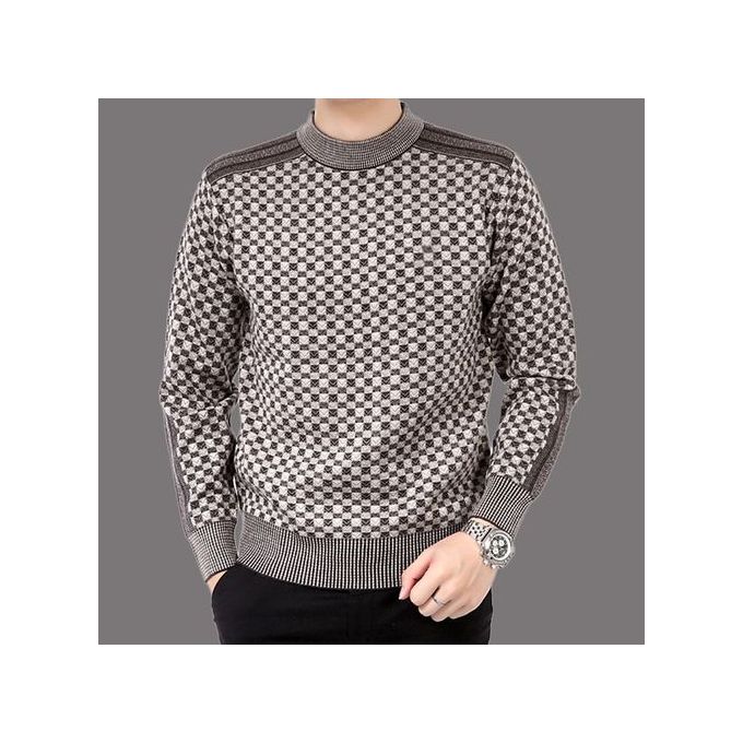 product_image_name-Fashion-Wool Splice Slim Fit Knittwear Mens Sweaters-1