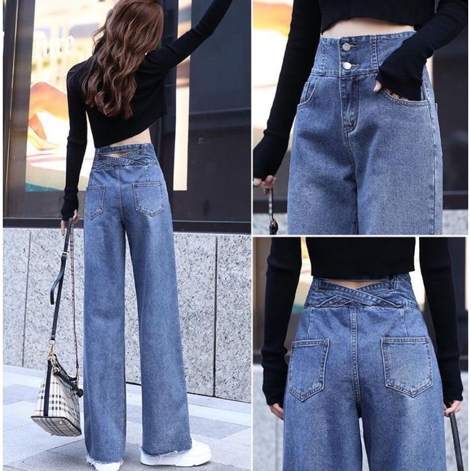 Fashion (30701Black)High Waist Loose Jeans For Women Cotton Comfortable  Fashion Casual Straight Leg Baggy Pants Mom Jeans Washed Boyfriend Jeans  New ACU