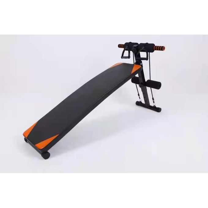 Generic Rugged Sit Up Bench With Resistance Band And Dumbbells