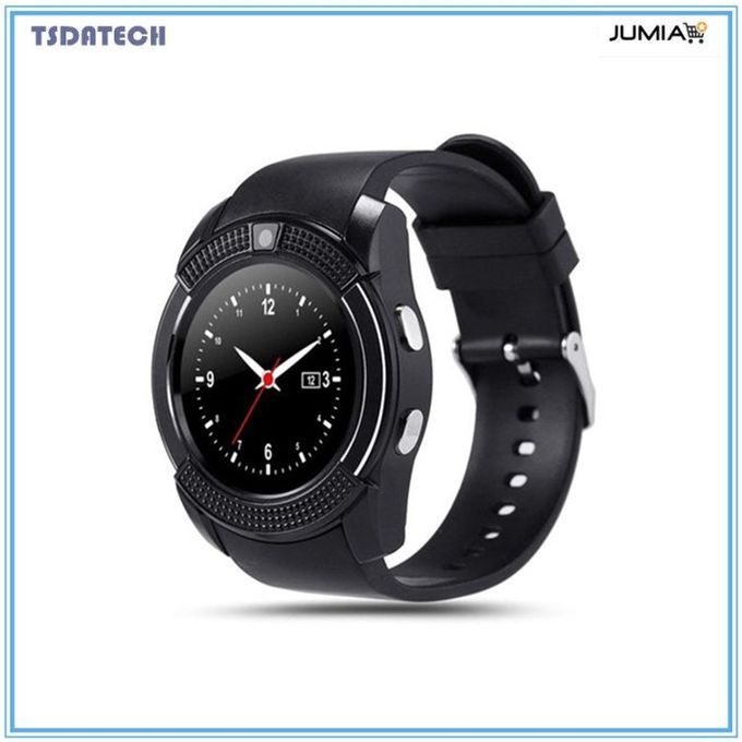 Generic V8 Smartwatch Touch Screen With Camera SIM Card Slot Black Jumia Nigeria