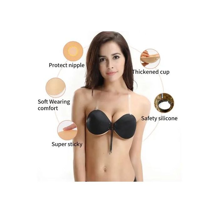 Fashion Lady Ladies Women Woman Sexy Silicone Invisible Backless