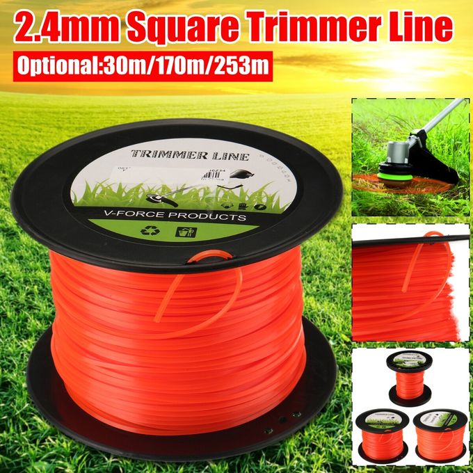 Nylon Trimmer Line 2,7mm X 2kg Reel Square Heavy Duty Brush Cutter