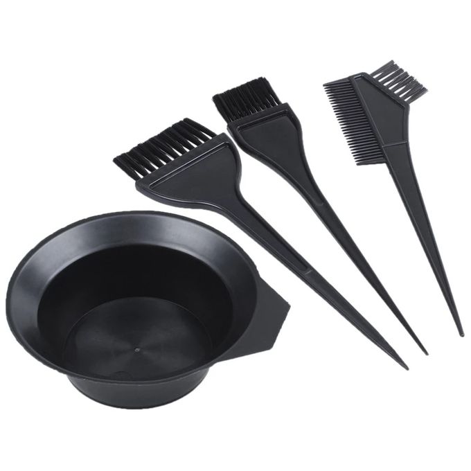 Generic 4pcs Hair Color Dye Bowl Tool Kit Twin Quality Brush Set Jumia Nigeria