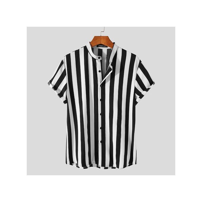 OGB Recent Men's Vintage Short Sleeve - Beach Letter Patterned