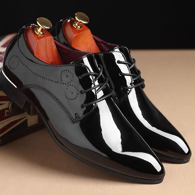 Fashion Men Formal Shoes Casual Lace Up Dress Shoes-Black | Jumia Nigeria