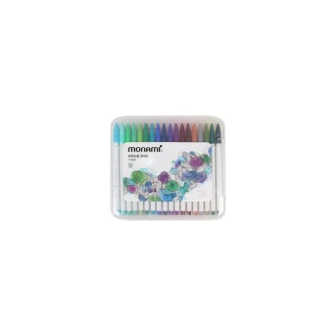 MONAMI Plus Pen 3000 Felt Tip Pens, Fine Point (0.4mm), Coloring