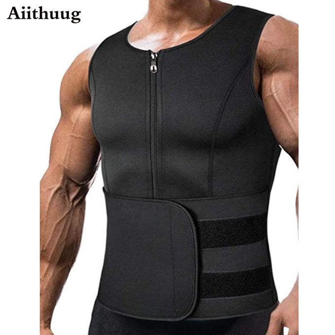 Aiithuug Sauna Suit for Men Sweat Sauna Jacket Long Sleeve Workout