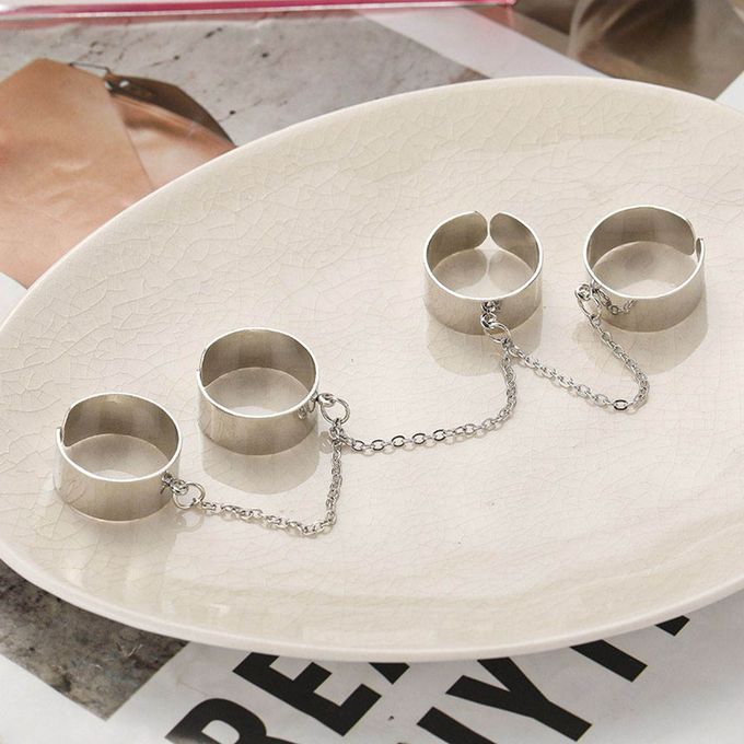 Finger Ring Bracelet Layered Connected Wrist Hand Chain Links Ring for  Women | eBay