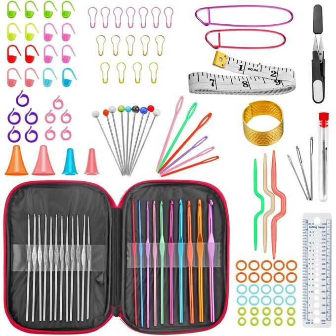 17 PCS Counting Crochet Hook Set Digtal, Lomhyve Nigeria