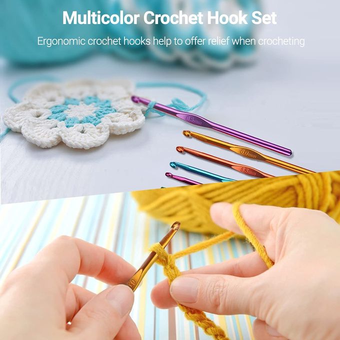 17 PCS Counting Crochet Hook Set Digtal, Lomhyve Nigeria