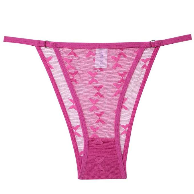 CuteByte Sexy Lace Thongs Women Transparent G-String Panty Dots T-Back  Underwear Fashion Female Underpants M-Xl