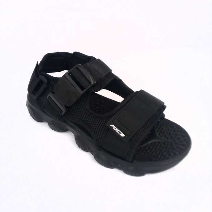 boys black sandals